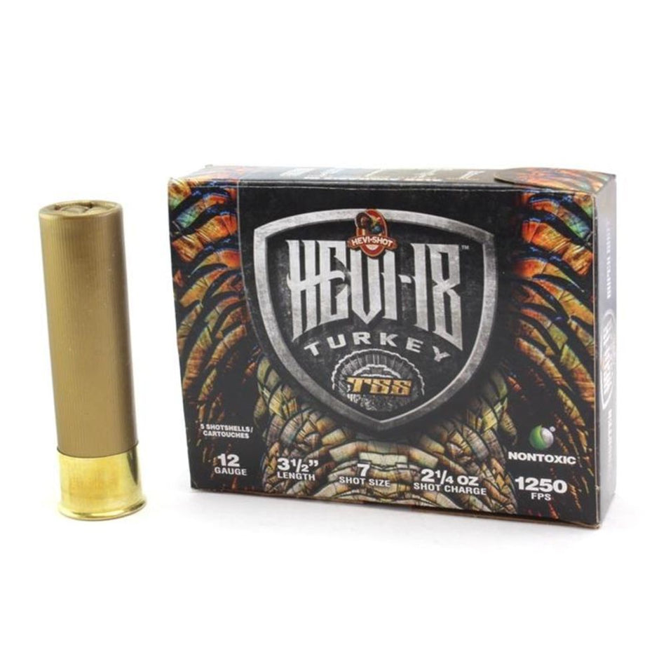 HEVI-Shot HS4507 HEVI-18 TSS Turkey 12 Gauge 3.5" 21/4oz 7 Shot 1250 fps