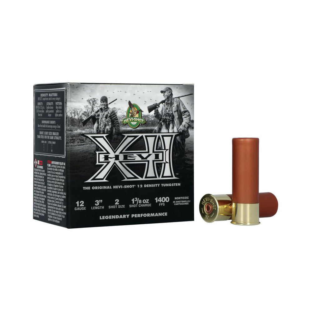 HEVI-Shot HS51202 HEVI-XII Waterfowl 12 Gauge 3" 1-3/8oz 2 Shot 1400 fps