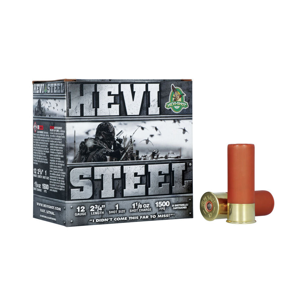 HEVI-Shot HS61221 HEVI-Steel Waterfowl 12 Gauge 2.75" 1-1/8oz 1 Shot 1500 fps