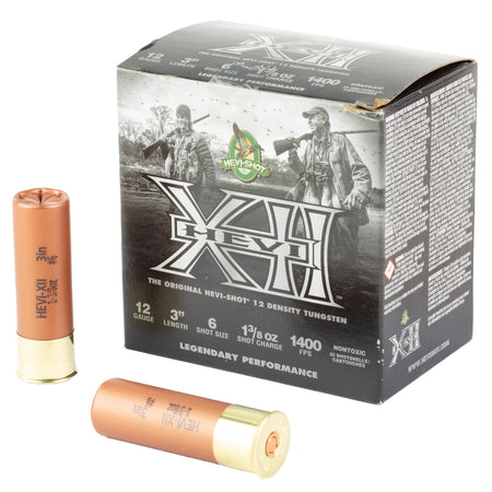 HEVI-Shot HS51206 HEVI-XII Waterfowl 12 Gauge 3" 1-3/8oz 6 Shot 1500 fps