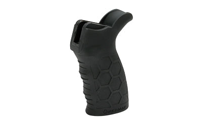 HEXMAG Tactical Rubber Pistol Grip for AR-15/AR-10, Overmolded Hexture Design, Black HX-HTG-BLK