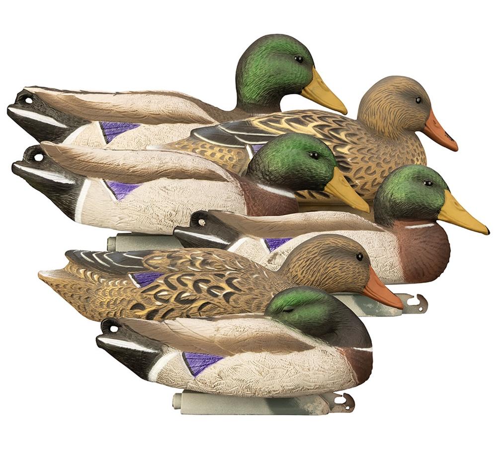 Higdon Outdoors Full Size Foam Filled Mallard Duck Decoys 6-Pack