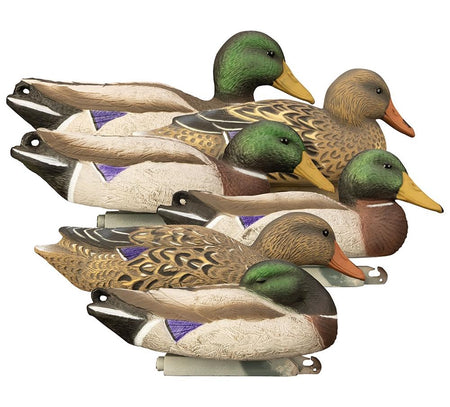 Higdon Outdoors Full Size Foam Filled Mallard Duck Decoys 6-Pack