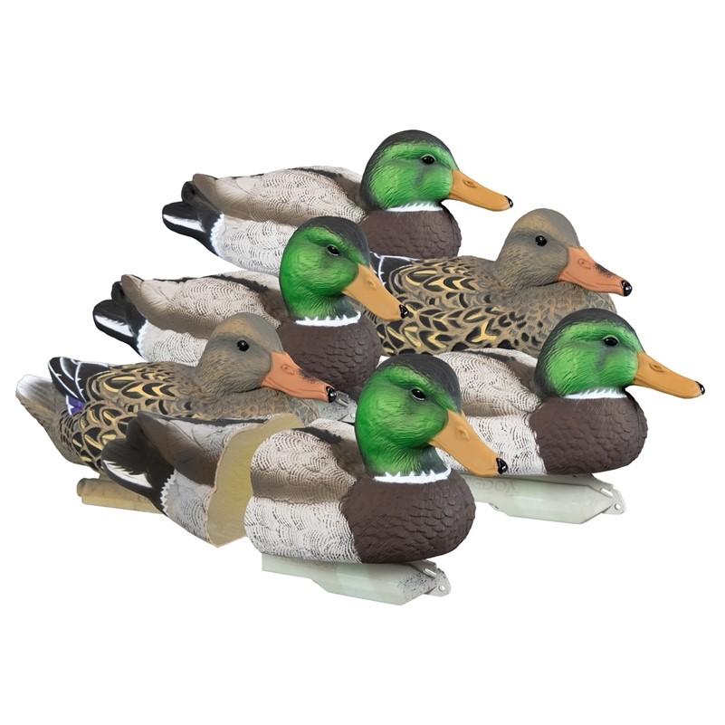 Higdon Outdoors Standard Mallard Foam Filled Duck Decoys 6-Pack