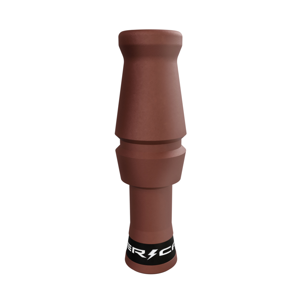 Power Calls Wood Duck Mouth Call in Rust with Mylar Single Reed