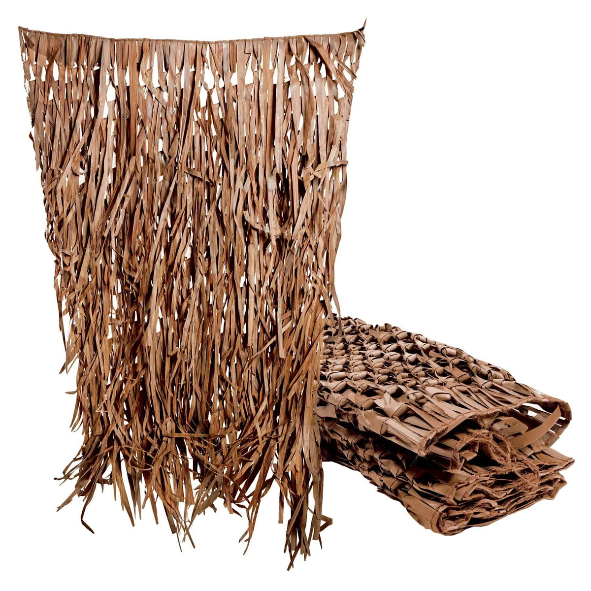 Higdon Blind Grass Natural Palm Leaf Sheets Mud 4x5 ft 4-Count