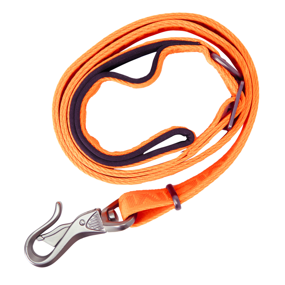 MoMarsh Adjustable Dog Leash 47"-72" Hunter Orange Nylon