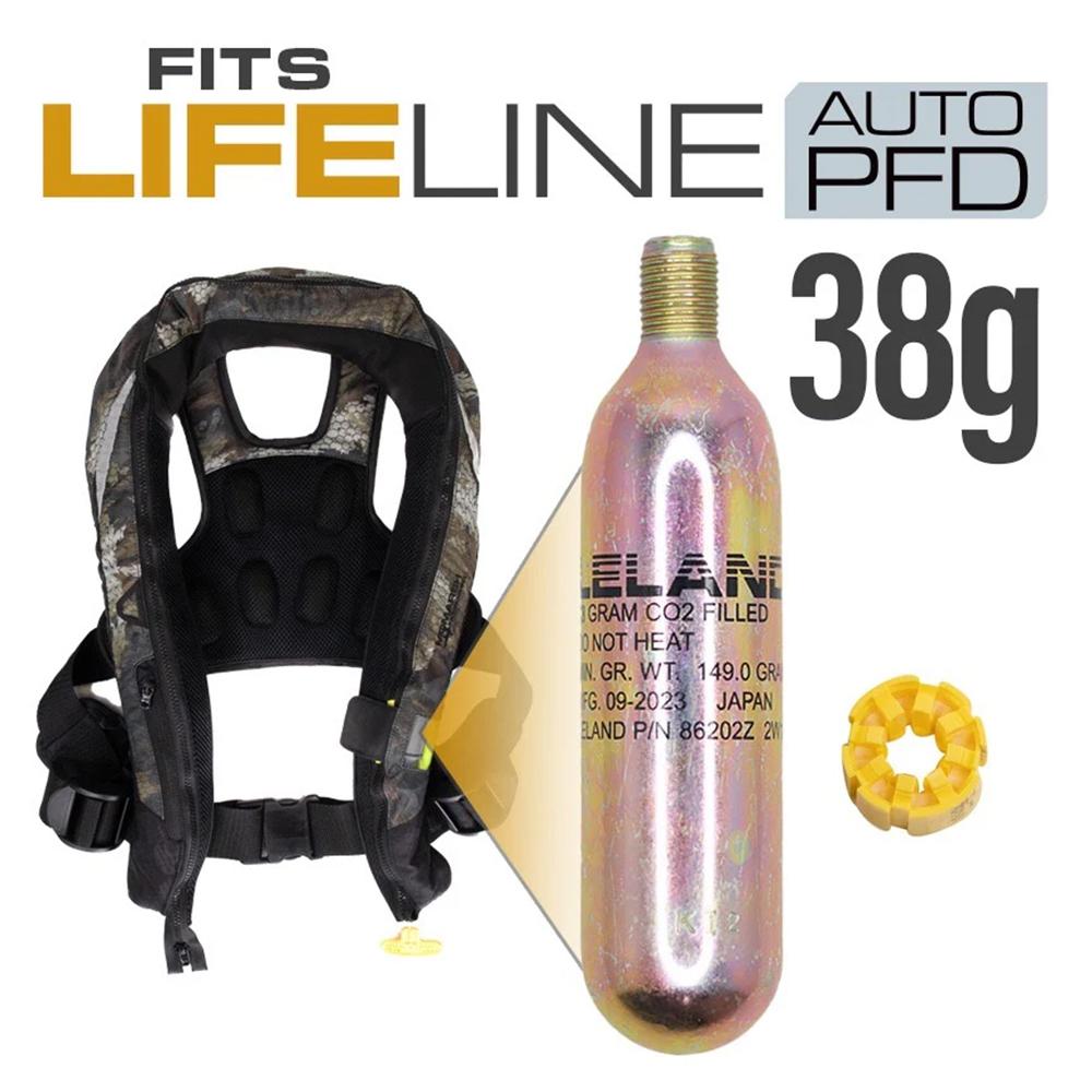 MoMarsh LifeLine Auto 38g Life Vest CO2 Replacement Cartridge Kit