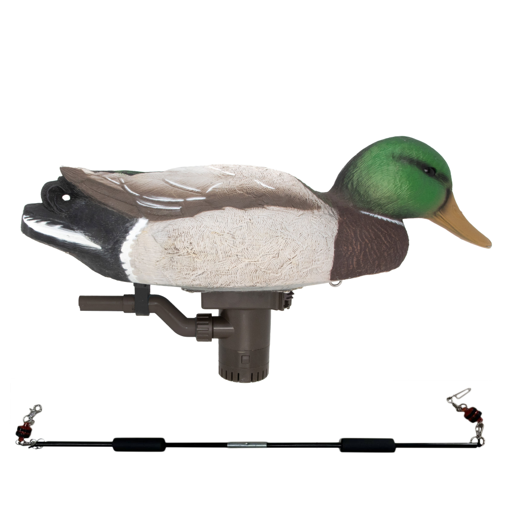 Higdon Battleship Swimmer PRO Mallard Drake Motion Decoy Guide Pack
