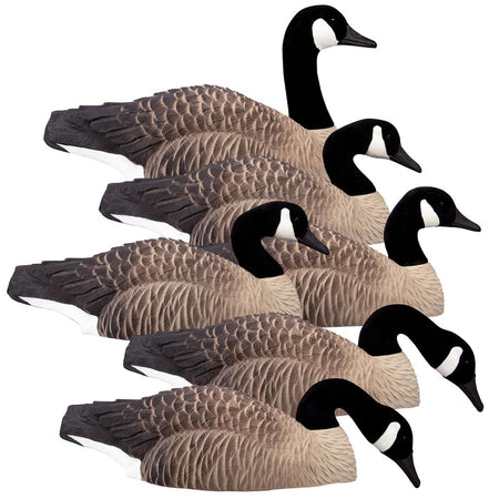 Higdon Outdoors Magnum Half Shell Canada Goose Decoys Flocked Head 6-Pack
