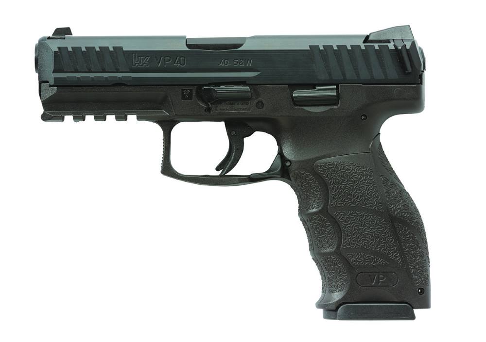HK 81001160 VP40 40 S&W 13+1 4.09" Black Steel Barrel, Black Cerakote Serrated Steel Slide, Black Polymer Frame w/Picatinny Rail, Black Interchangeable Backstrap Grip