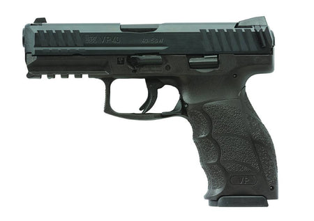 HK 81001160 VP40 40 S&W 13+1 4.09" Black Steel Barrel, Black Cerakote Serrated Steel Slide, Black Polymer Frame w/Picatinny Rail, Black Interchangeable Backstrap Grip