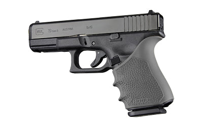 Hogue HandAll Beavertail Pistol Grip Sleeve for Glock 19, 23, 32, 38 Gen 1/2/5, Cobblestone Rubber, Slate Gray