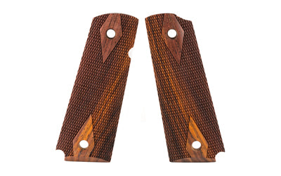 Hogue Fancy Hardwood Checkered Grip for 1911 Government, Cocobolo, Ambidextrous Safety Cut 45821