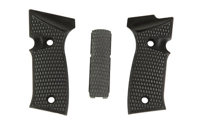 Hogue Piranha G10 Grip Panels for Sig Sauer P320 AXG Full Size, Black 48129