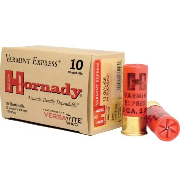 Hornady 12 Gauge 86243 Varmint Express Coyote 2.75" 4 Buck Shot