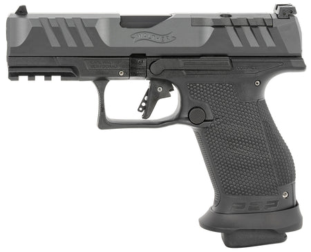 Walther Arms 2884976 PDP Pro-E 9mm 18rd 4" Black Steel Slide 18 RDS MAGS