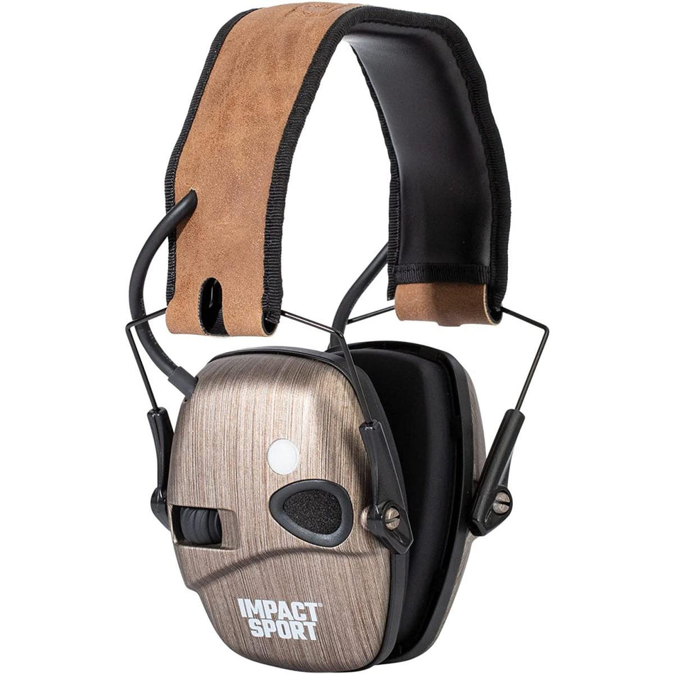 Howard Leight Impact Sport Bluetooth Earmuff Brushed Bronze Brown Band 21dB NRR