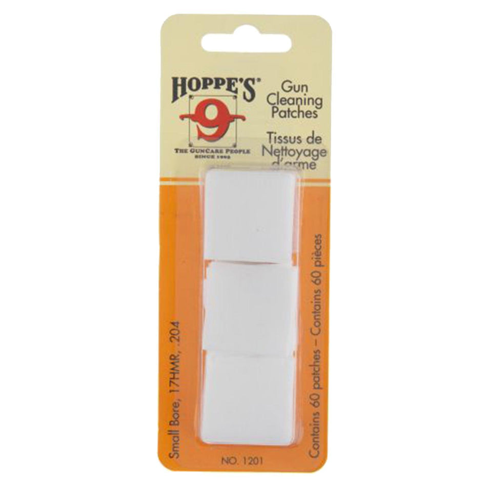 Hoppe's Small Bore Cleaning Patches .17 HMR .204 Cal 60-Count