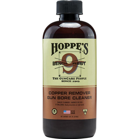 Hoppe's Bench Rest 9 Copper Solvent for Firearm Bore Cleaning