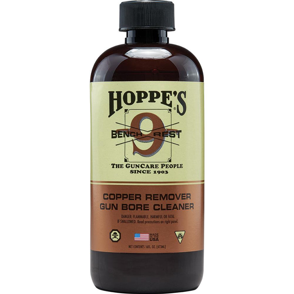 Hoppe's Bench Rest 9 Copper Solvent for Firearm Bore Cleaning