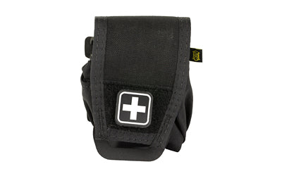 High Speed Gear Revive Compact Medical Pouch, Black, 4"L x 3.25"W x 5.25"H, Includes Patch 11RE00BK