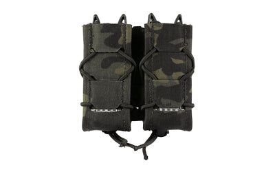 High Speed Gear TACO Gen 2 Double Pistol Magazine Pouch, MOLLE/Belt, MultiCam Black 24PT02MB