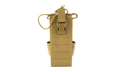 High Speed Gear TACO Gen 2 Large Radio Pouch for PRC-148/152/163/MPU5, MOLLE/Belt, Coyote Brown 24RD02CB