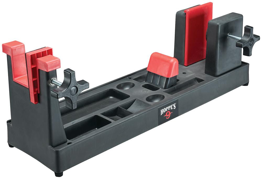 Hoppe's Gun Vise with Dual Lockable Sides and Parts Compartment - Grey
