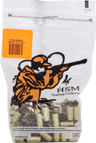 HSM Once Fired Unprimed 9mm Brass 100 Pack