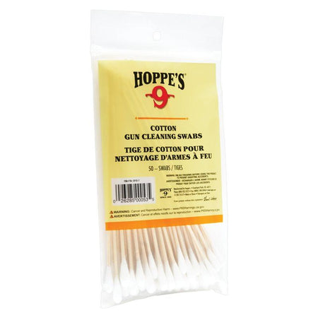 Hoppe's Cotton Cleaning Swabs 100-Count Wood Grain Stem 5.9" in Poly Bag