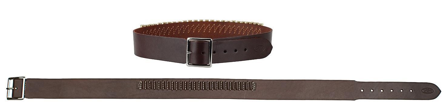 Hunter Leather Cartridge Belt .45 Caliber 40"-45" Large Antique Brown