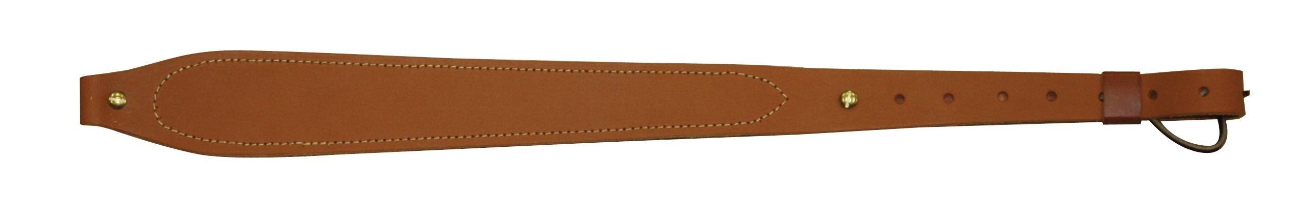 Hunter Buffalo Leather Rifle Sling Chestnut Tan with Suede Liner