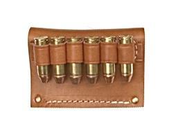 Hunter Leather Cartridge Slide for .50 Caliber 6-Round Top Grain Cowhide