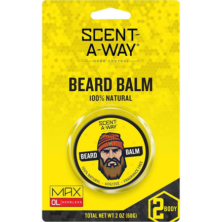 Scent-A-Way Odor-Control Beard Balm 2 oz Natural Ingredients