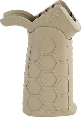 Hexmag Tactical Pistol Grip FDE AR-15 Compatible 3-Position Adjustable