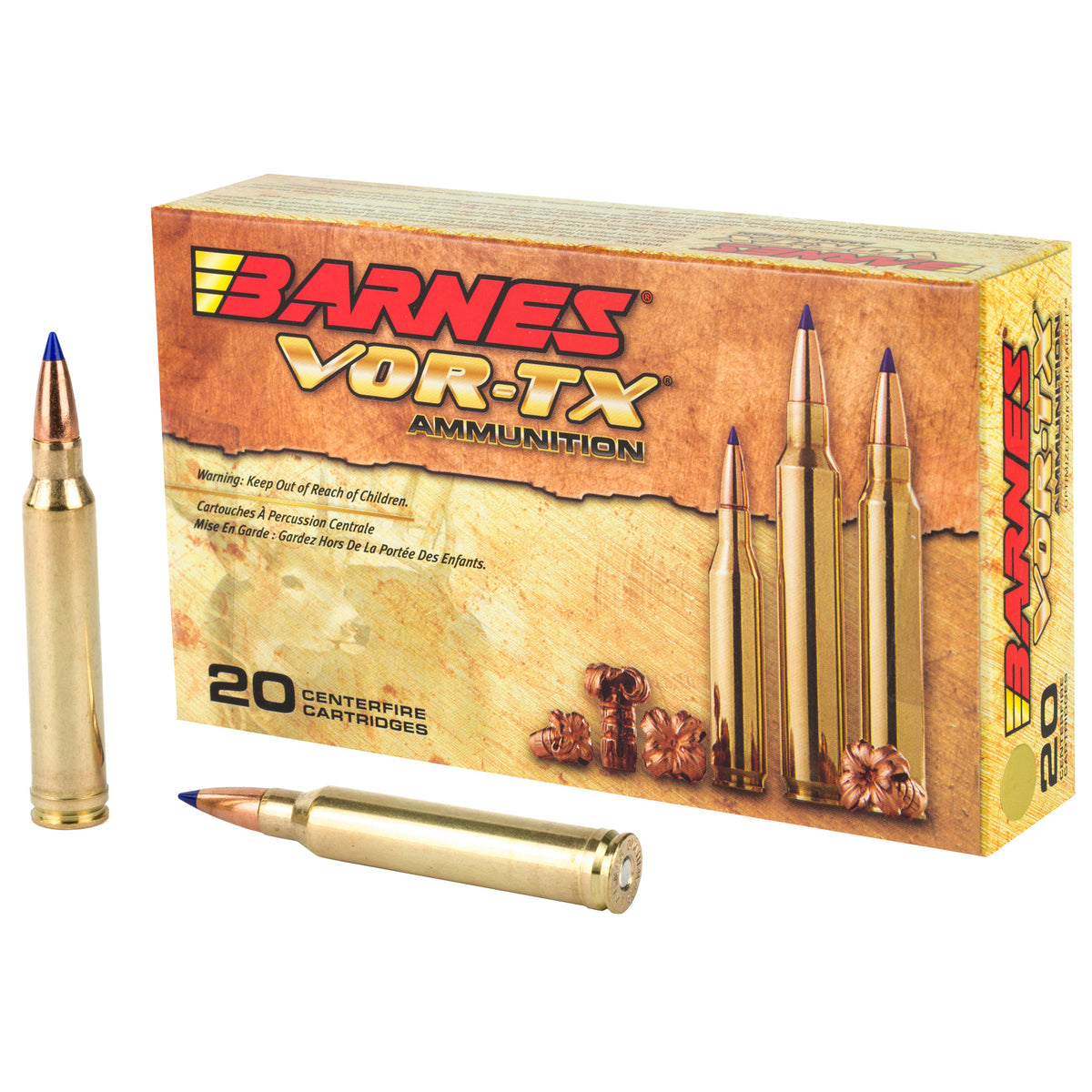 Barnes 21538 VOR-TX Tipped TSX Boat Tail BT 180 Grain .300 Winchester Mag