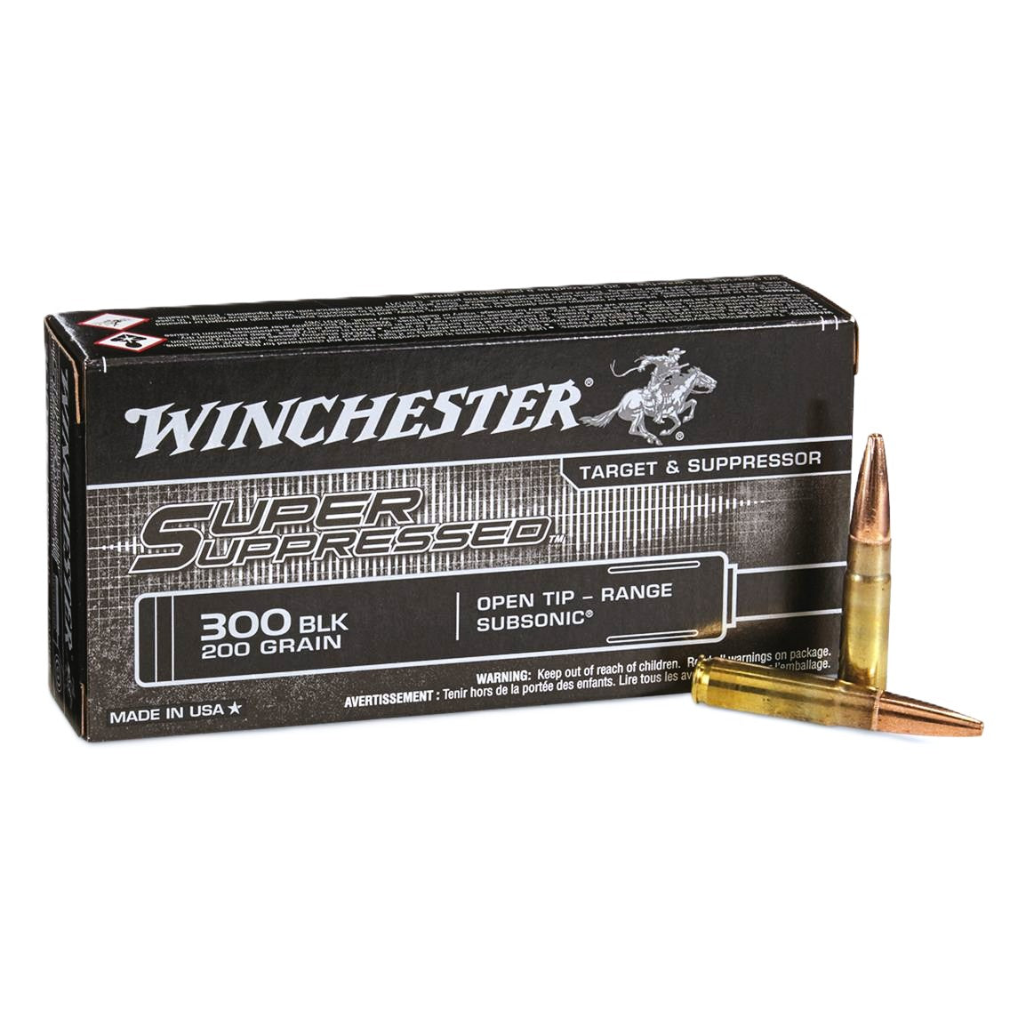 Winchester Super Suppressed .300 AAC Blackout 200 gr OTM ammo