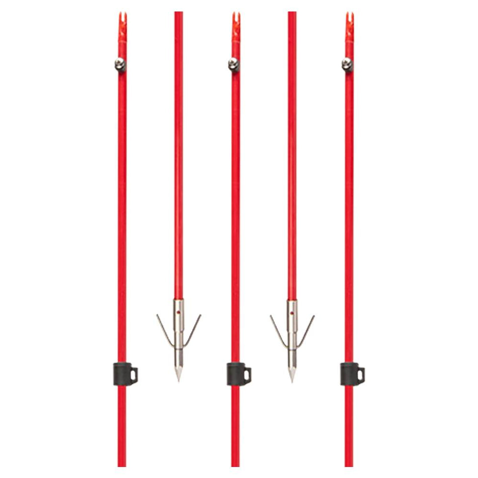 Cajun Bowfishing Fiberglass Arrow with Piranha Point XT Reversible Tip