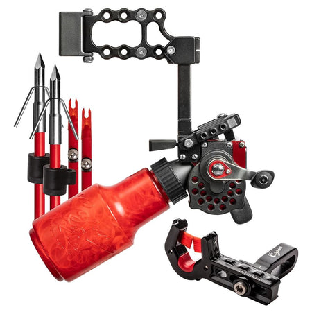 Cajun Bowfishing Winch Pro Reel Kit Right Hand Red