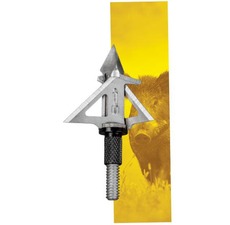 SIK F3CB 3-Blade Mechanical Crossbow Broadhead - Silver and Black