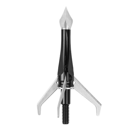 Rocket Broadheads Siphon XB 3-Blade Expandable Crossbow Broadhead 1-3/4" Cut 100gr Black