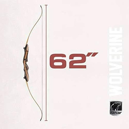 Bear Archery Wolverine 29 lb Draw Weight Take-Down Recurve Bow RH 62"