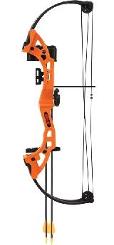 Bear Archery Brave Youth Compound Bow Set Right Hand Orange 15-25 lb