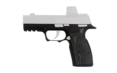 Icarus Precision ACE SXG Grip Module, Sig P365 X-Macro/XL Manual Safety, Steel, Nitride, Black, Hogue G10
