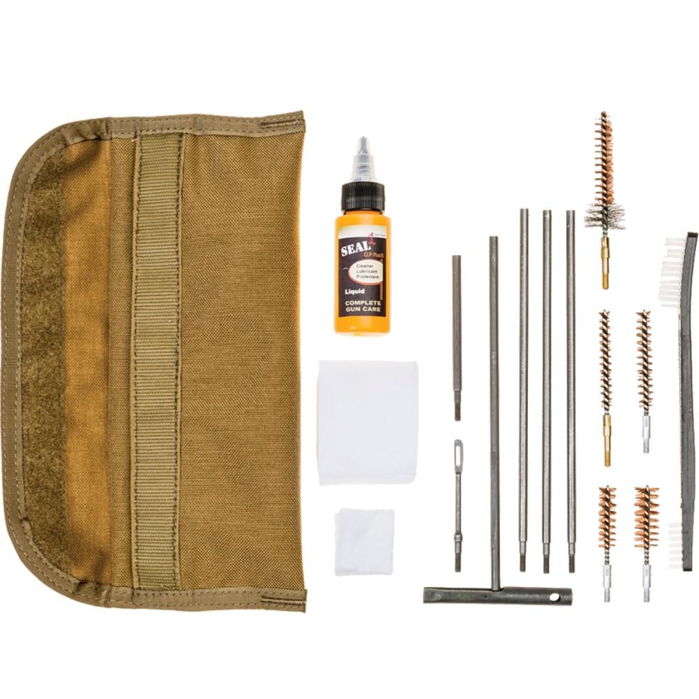 TacShield Universal GI Field 13-Piece Cleaning Kit with Seal 1 CLP Plus Coyote Brown