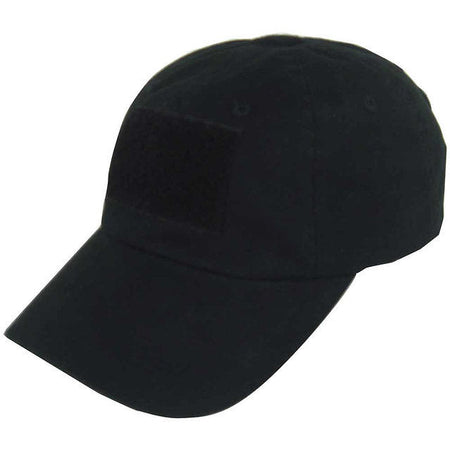 TacShield Contractor Tactical Cap Black Six-Panel Design