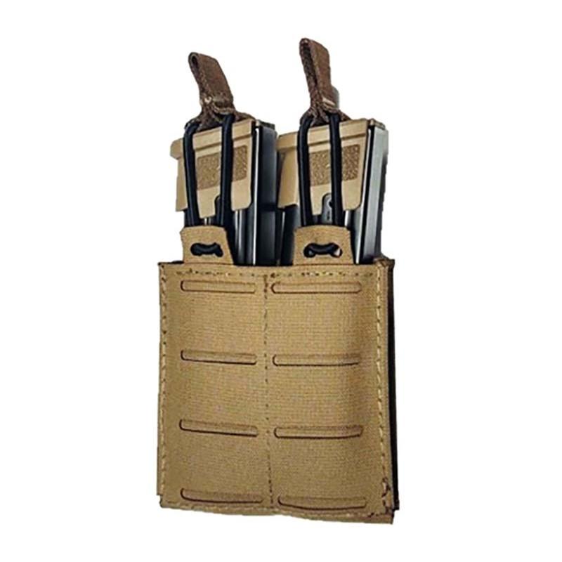 TacShield RZR MOLLE Double Pistol Magazine Pouch Coyote Brown