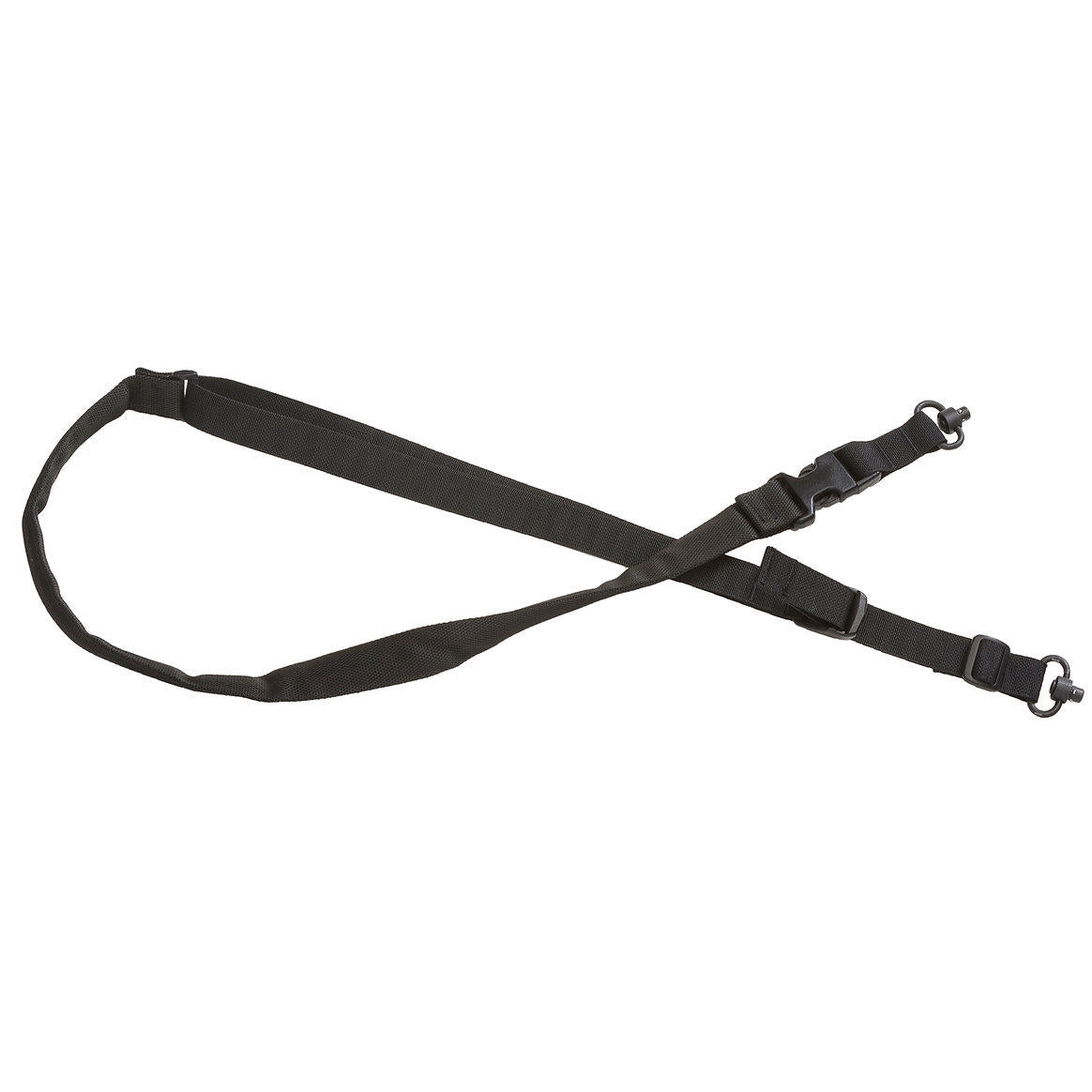 TacShield Tactical 2-Point Quick Adjust Padded Sling with QD Push Button Swivel Black