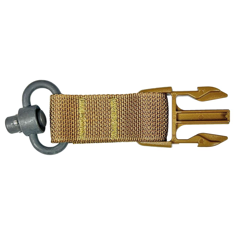 TacShield Side Release Buckle QD Push Button Sling Attachment Coyote Brown